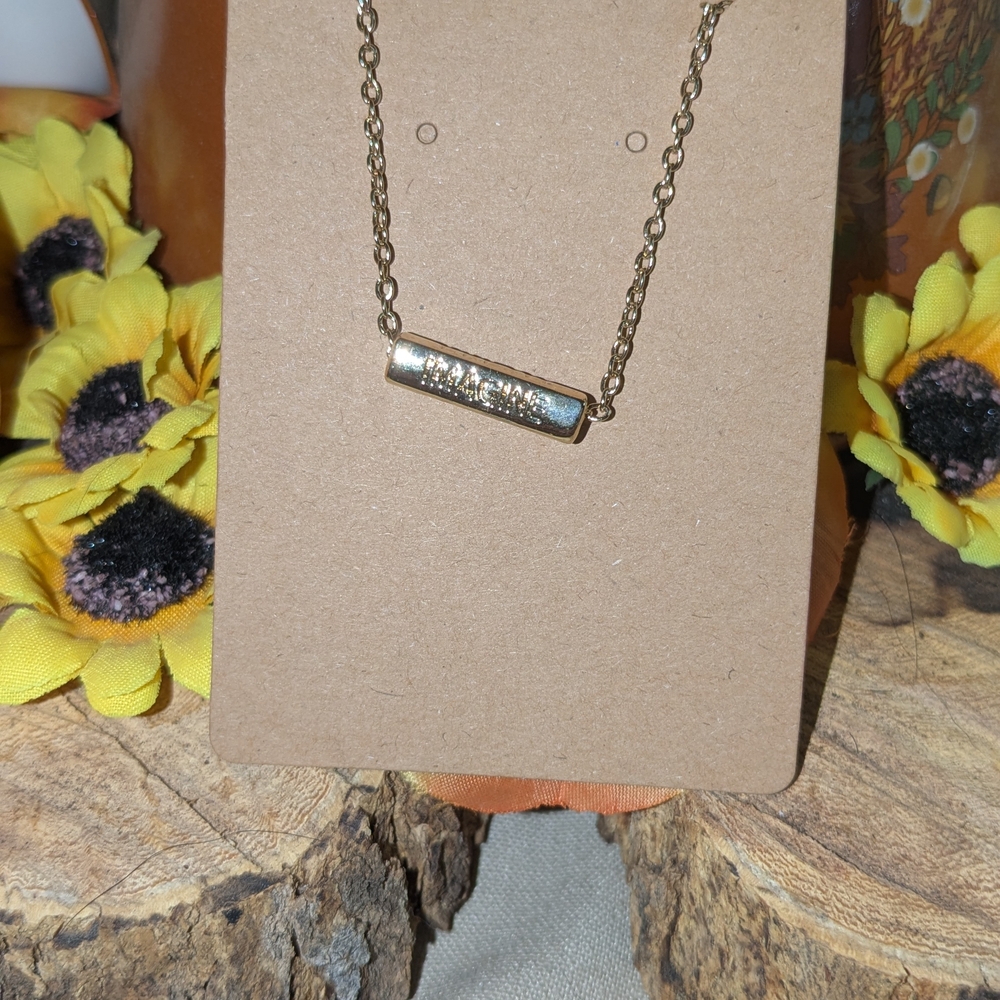 Elegant Gold Bar Necklace
